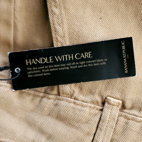 Banana Republic Relaxed Cargo Pants, Size 6, 100% Cotton, Warm Tan, Camel, Beige - Picture 11 of 12